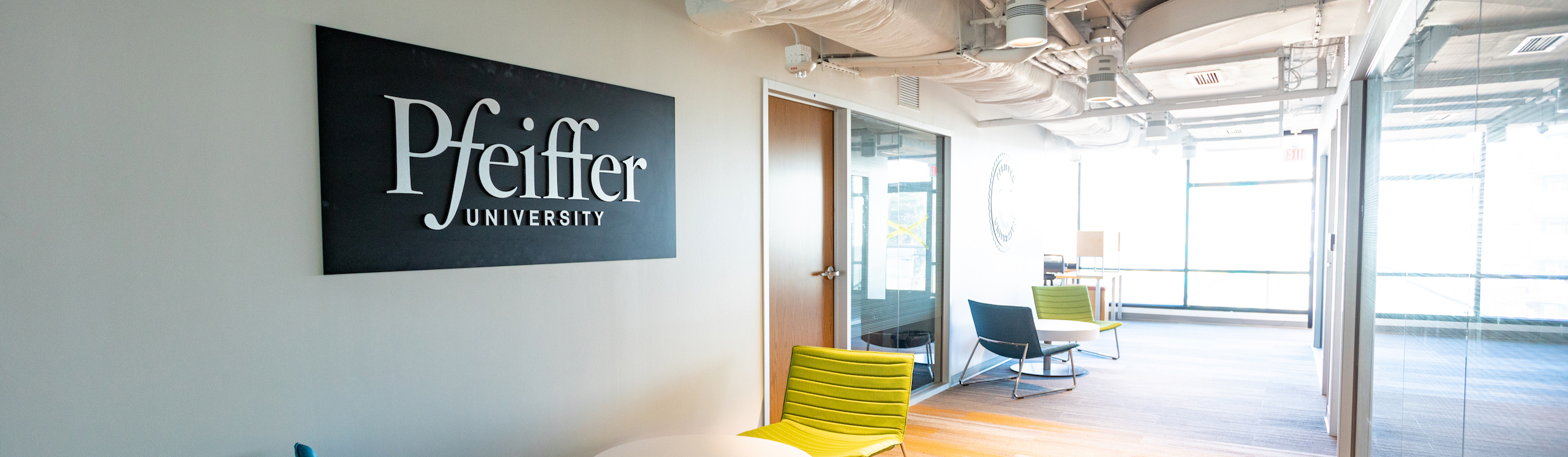 Interior entrance of Pfeiffer Charlotte campus